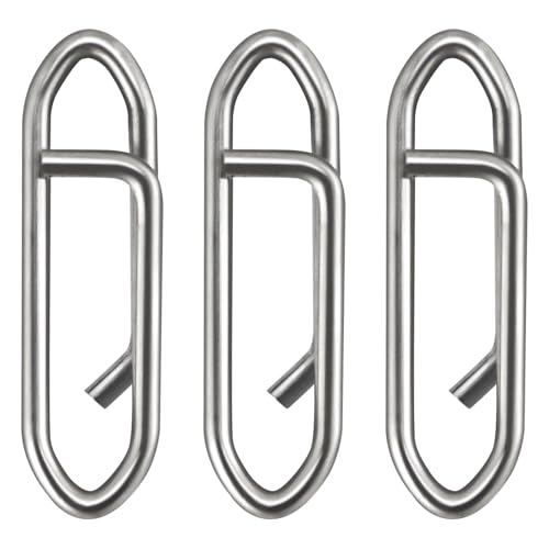 Fishing Speed Clips - Quick Change Stainless Steel Snaps, 40 Pack