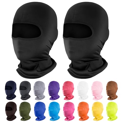 Ski Mask Balaclava - 2 Pack Black for Men & Women