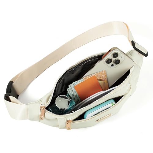 Fanny Pack Crossbody Bag for Women - C Beige
