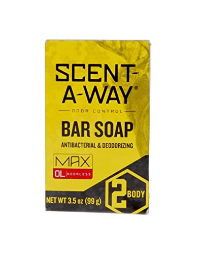 Scent-A-Way MAX Bar Soap - Odorless Green Soap 3.5 Oz