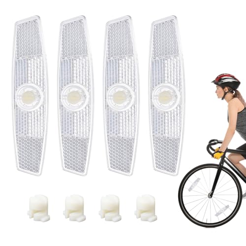 Bicycle Spoke Reflectors - 4 Pcs High Visibility Safety Accessories