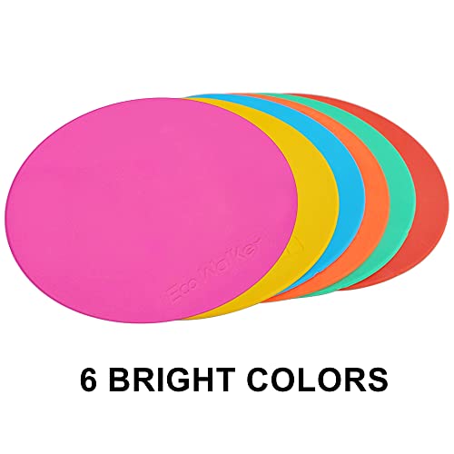 8-Inch Spot Markers for Speed and Agility Training - 12 Pack