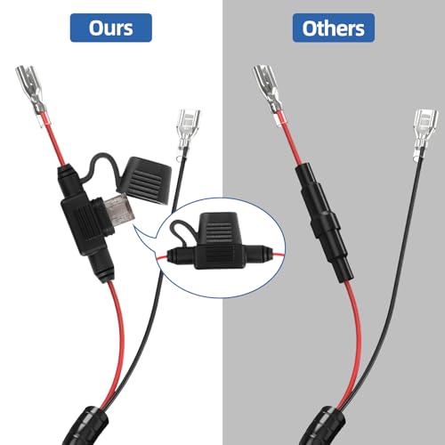 5.5x2.1mm DC Plug Trail Camera Power Cable with End-Spade Connector - 79"