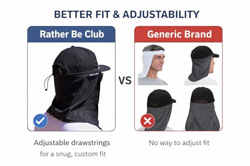Rather Be Sun Cloak Dark Navy - Adjustable UV Protection for Golf & Outdoor Activities
