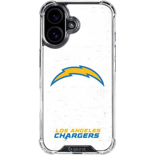 Los Angeles Chargers Clear Phone Case for iPhone 16 - Shockproof Design