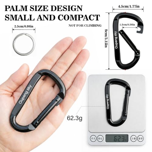 3" Heavy Duty Carabiner Clip - 855lbs for Camping & Hiking