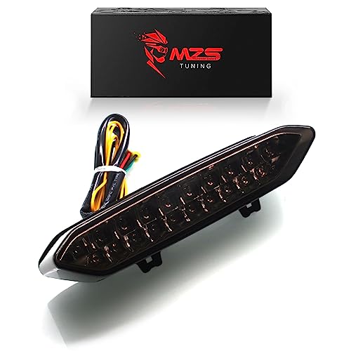 MZS YZF R1 WR250R WR250X Tail Light with Integrated LED Turn Signals Smoke Lens