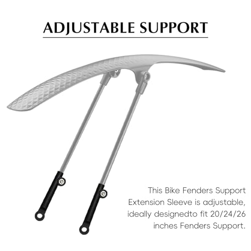 AGLOO Bike Fenders Support Extension Sleeves for 20/24/26-Inch Bicycle Mud Guards