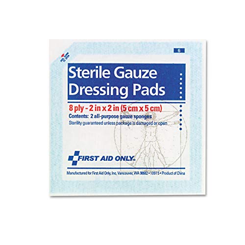 Sterile Gauze Dressing Pads 2" x 2" - 5 Count - FAE-5000