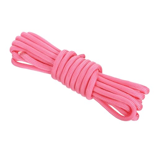 550 Paracord Rope - 10ft Fluorescent Pink Nylon Cord, 7-Strand Core