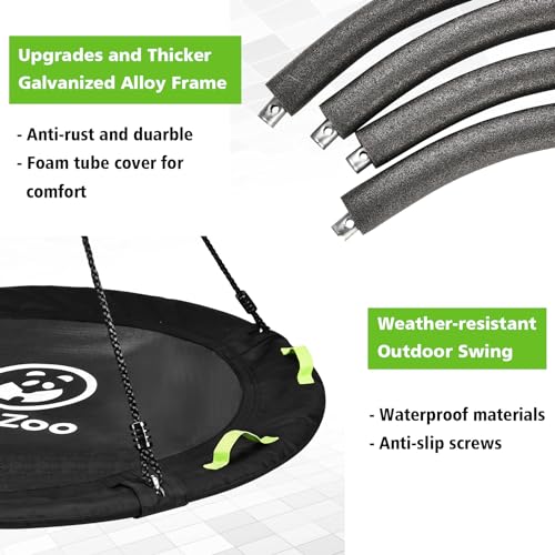 48 Inch Tree Swing - Large Saucer Flying Swing for Backyard