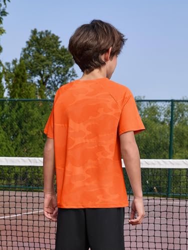 Boys Quick-Dry Athletic T-Shirt - Camo, 5-6 Years