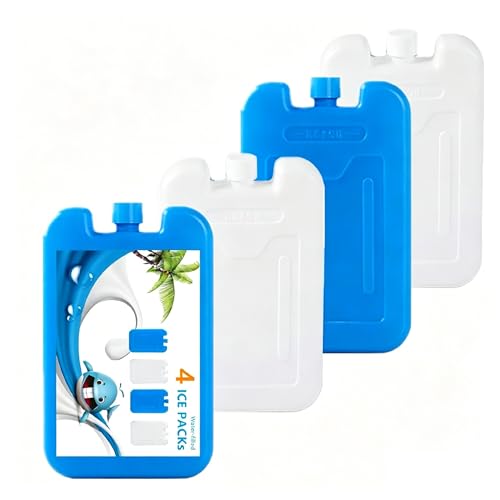 Reusable Ice Packs - 200ml Water Filled Cool Packs, 4 Pack