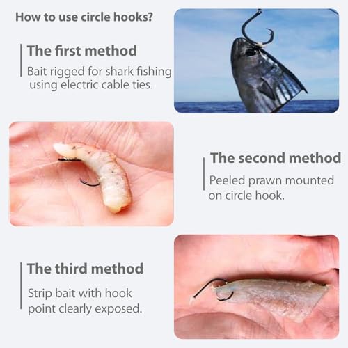 KUNSILANE 20PCS 14/0 Catfishing Circle Hooks - Octopus Style, Strong High Carbon Steel