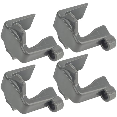 USEAMIE Boat Fender Clips 4 Pack - Docking Bumper Hooks for Pontoon & Square Rails