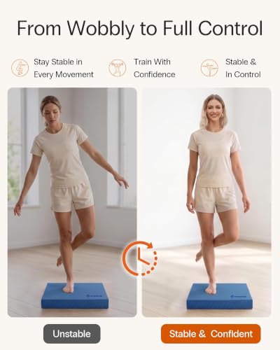Balance Pad for Core Strength Training - Blue, Non-Slip Cushion