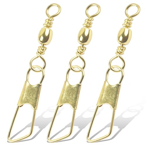 Fishing Barrel Swivels with Snaps - 60pcs High Strength Tackle