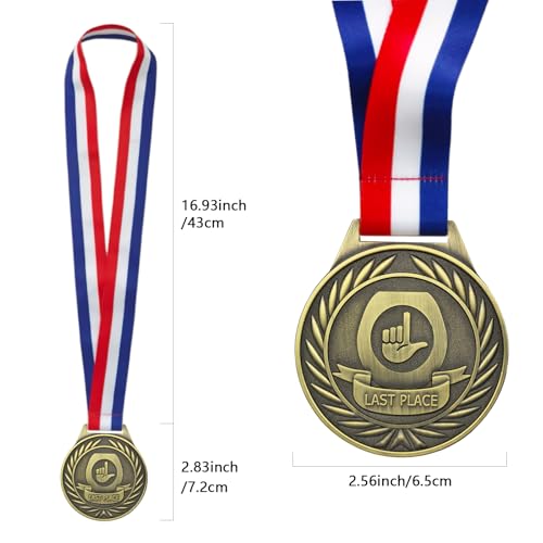 Toilet Seat Last Place Medal - Funny 3 Inch Trophy for Competitions
