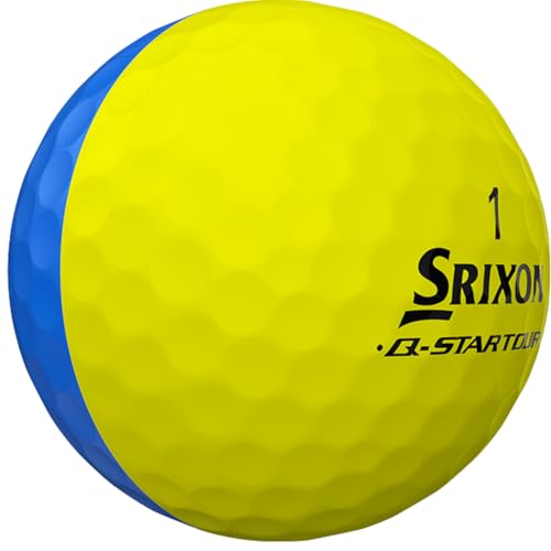 Q-Star Tour Divide Golf Balls - Blue/Yellow