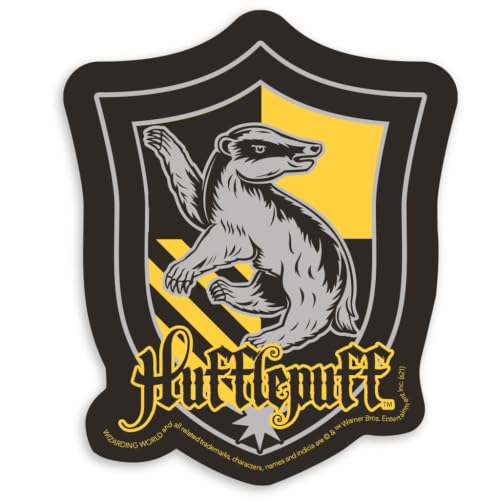 Harry Potter Hufflepuff Crest Vinyl Sticker - 3.4 Inch