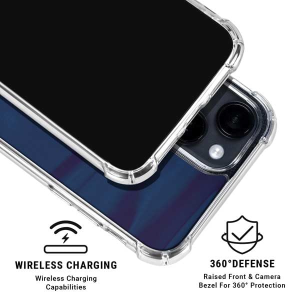 Clear iPhone 14 Phone Case with Dallas Cowboys Design