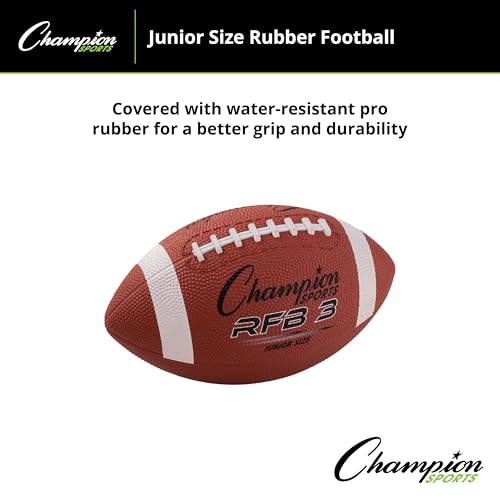 Durable Rubber Football - All-Weather Grip for Indoor & Outdoor Play