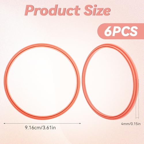Rubber Gasket Replacement Seals for Owala 40oz Tumbler - Grapefruit