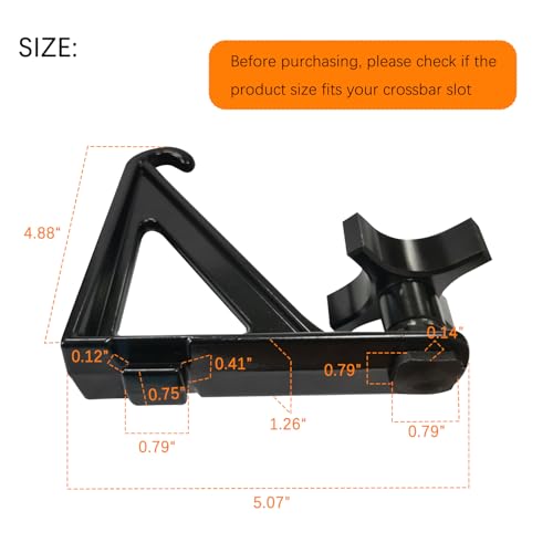 T-Slot Load Stops Brackets for Adjustable Cargo Securing - 4 Pack