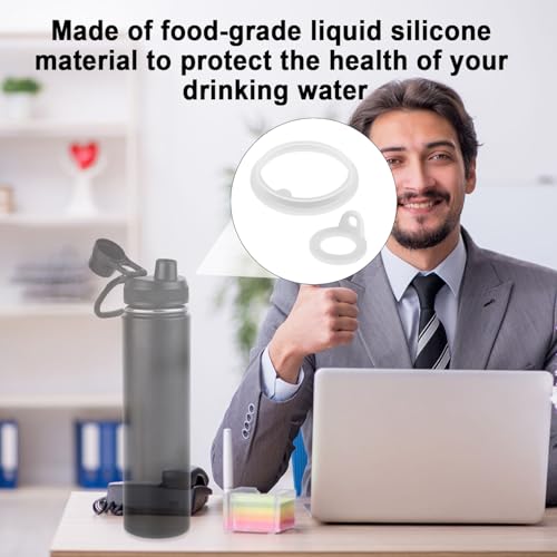 Silicone Water Bottle Gasket Replacement Set - 4 Piece Kit