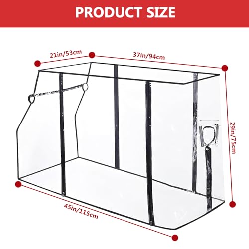 Universal Waterproof Wagon Cover with UV Protection - Clear PVC