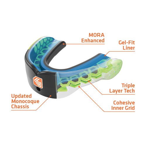 Gel Max Convertible Youth Mouthguard - Shkyellow