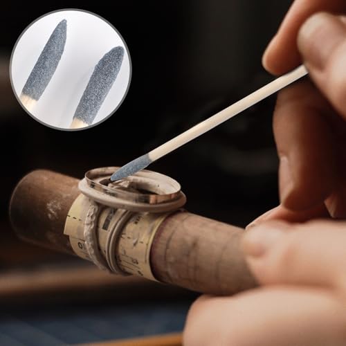 50 Pcs Sanding Sticks Kit,5.3x0.2 inch 120/280 Grit Double End Matchsticks Sanding Twigs Precision Tools,Fine Detailing Polishing Tool for Tight Spaces Detailing