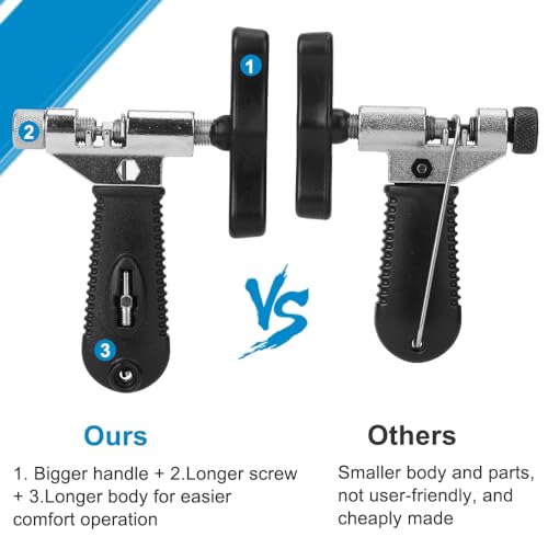 Bicycle Chain Breaker Tool with Chain Hook - 7 to 11 Speed