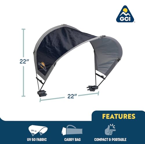 GCI Outdoor Sunshade Accessory - Mercury Gray Portable Shade with UPF 50