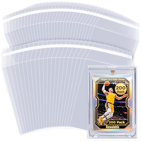 Resealable Team Bags for Magnetic Card Holders - 200 Pack