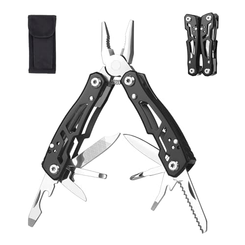 14-in-1 Mini Multitool Pliers - Stainless Steel Pocket Survival Tool - Small
