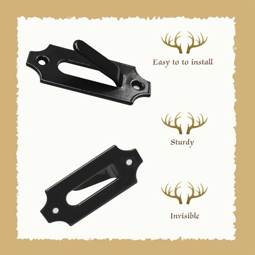 European Mount Skull Hanger with Silicone Protector - Stainless Steel - Black