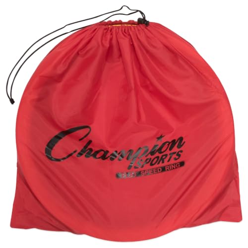 Agility Training Rings Set - 12 High-Visibility 18-Inch Rings with Carry Bag