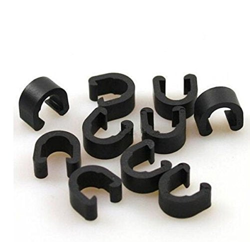Cable Clamps for MTB & Road Bicycles - 10 Pack C-Clips