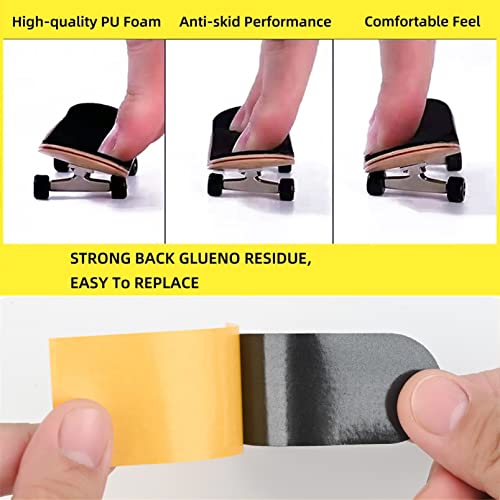 Fingerboard Grip Tape - 12Pcs Pre-Cut Adhesive Stickers Style 4