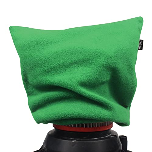 Dsigo Shop Vac Filter Retainer Cover Bag Reusable Green Vacuum Dust Stopper Fits 4 to 16 Gallon Wet/Dry Vacuums, Filter 11" Diameter & 12" Tall