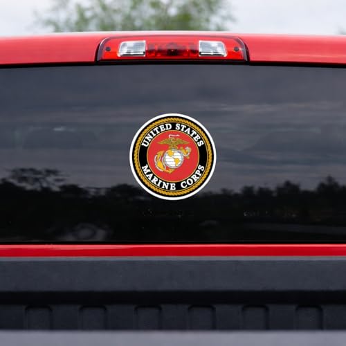 Marine Corps Decal Stickers - 4-Inch Premium Quality 2-Pack