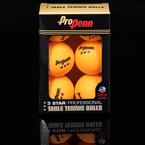 3-Star Regulation Ping Pong Balls - 40mm Indoor & Outdoor Set (6 Pack)