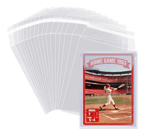 Top Loader Sleeves - 200 Pack Resealable Bags for 3"x4" Cards