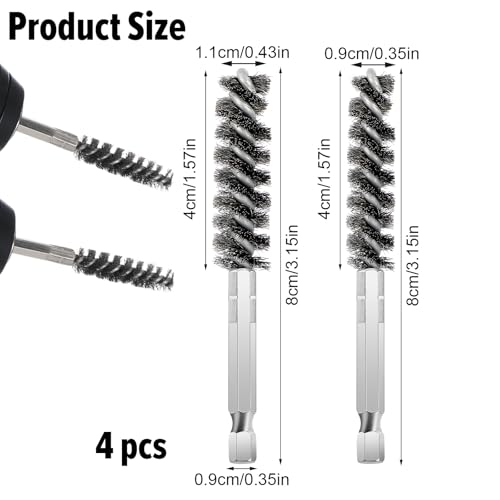 Golf Club Cleaning Brush - Stainless Steel Wire Hosel Brush Set