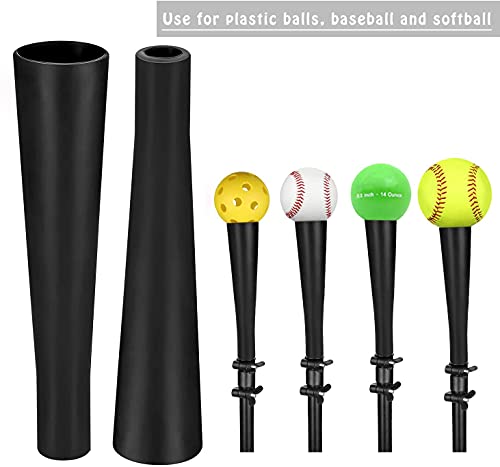 Batting Tee Topper Replacement Ball Rubber Cup - 1 Pack Black
