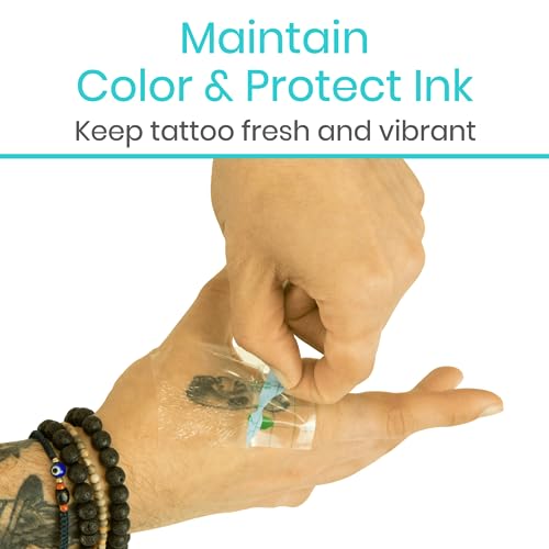 Transparent Film Dressing Roll - Waterproof Adhesive Tattoo Wrap 4" x 10 Yds