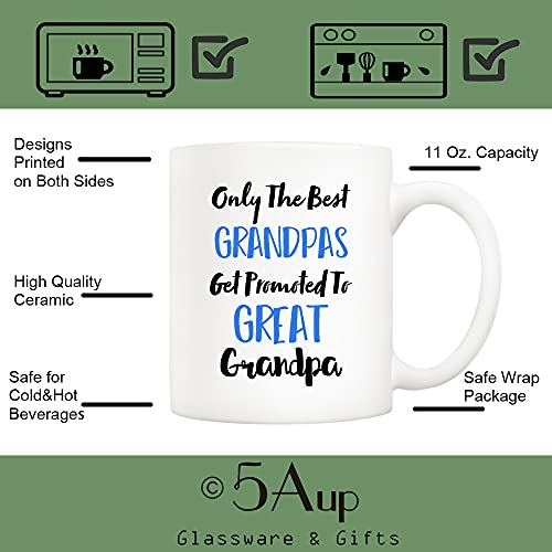 Grandpa Gift Mug 11oz - Only The Best Grandpas Get Promoted To Great Grandpa Coffee Cup