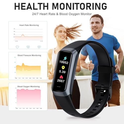 Waterproof Fitness Tracker with Heart Rate & Sleep Monitor