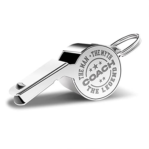 Stainless Steel Coach Whistle with Lanyard - Legend Coach Gift Set